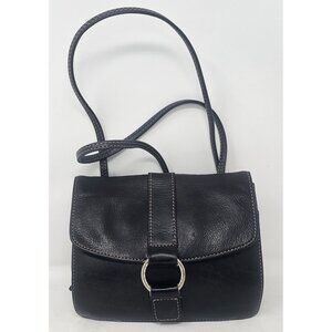 Vintage Fossil Peppled Leather Organizer Crossbody